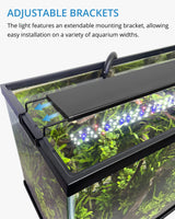 NICREW Full Spectrum Planted LED Aquarium Light, with Timer, for Freshwater Fish Tank, 18-24 Inch, 14 Watts