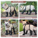 CAPT.SNOOZE Dog Boots Waterproof for Winter - Anti-Slip Paw Shoes for Snow & Rain | Non-Slip Reflective Pet Boots with Adjustable Straps, Small/Medium Dogs