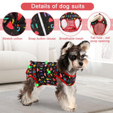 Etdane Dog Period Diapers Small Dog Period Suit Dog Sanitary Panties for Male Female Dogs Diaper Cover for Heat Black/S