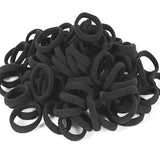 120PCS Black Hair Ties for Women Girls, Elastic Hair Bands Ponytail Holders