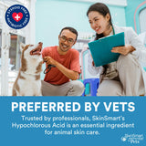 SkinSmart Antimicrobial Wound Care for Pets, Hypochlorous Acid Removes Bacteria to Promote Healing and Relieves Itch, Safe if Licked, 8 Ounce Spray Bottle