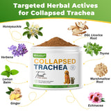 Dog Cough Powder–Relieves Cough, wheezing, tracheal Collapse, and Throat Irritation–Respiratory Health–Immune Support for Dogs in Kennel or Seasonal Challenges–All-Natural Herbal + Vitamin Blend–90g