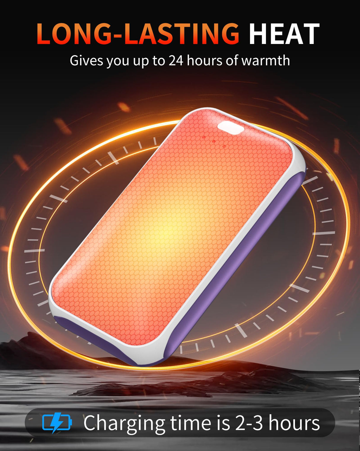 Hand Warmers Rechargeable, 2 Pack 4000mAh Electric Handwarmer, Portable Pocket Heater Handwarmers, Gifts for Men, Women, Christmas, Outdoor, Indoor, Golf, Camping, Hunting Accessories