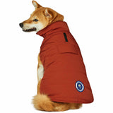 Blueberry Pet Cozy & Comfy Windproof Waterproof Quilted Dog Coat, Rusty Orange Winter Jacket for Medium Dogs, 20" Back Length, Warm Snowsuit-Style Outfit