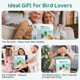 HIXX Smart Bird Feeder with Camera, AI Identify Birds & Auto Capture, 2K HD Live Camera Birdwatching with Color Night Vision for Bird Lovers Gifts (Forest Green)