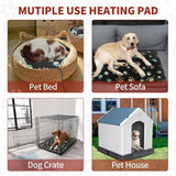 GOLOPET Large Dog Heating Pad 36x24 in with Smart Thermostat Switch and Power Line Protection Tube,Obtained MET and UL Dual Certification,Waterproof Pet Heating Pad for Dogs,with Plush Fabric Cover