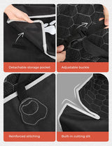 Oasser SUV Cargo Liner for Dogs Large Cargo Liner for SUV Waterproof Trunk Cover for Dogs with Detachable Pocket (Black, XL (55 x 91inch)