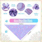 Sanwuta 100 Pcs Paisley Dog Bandana Bulk Pet Triangle Scarf Bibs Bandanas for Dogs Washable Puppy Kerchief Adjustable Grooming Supplies for Small Medium Large Seasonal Cat Costume Accessories