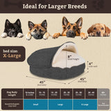 Snoozer Luxury Cozy Cave Pet Bed, Showdog Collection, Extra Large – Merlin Pewter