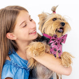 Yunsailing 100 Pcs Dog Bow Ties Bulk Dog Bows with Adjustable Collar Cat Bowtie Pet Grooming Neck Collar for Small Medium Pets Birthday Holiday Photography Accessories(Dog Paw)