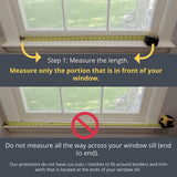 26.5 in. Long x 5.25 in. deep - Clear Cat and Dog Window Sill Protector - Durable Rigid Windowsill Cover Guards Against Pet Claws, Scratching, Drooling, Box of 1 Sill Protector with Mounting Coins