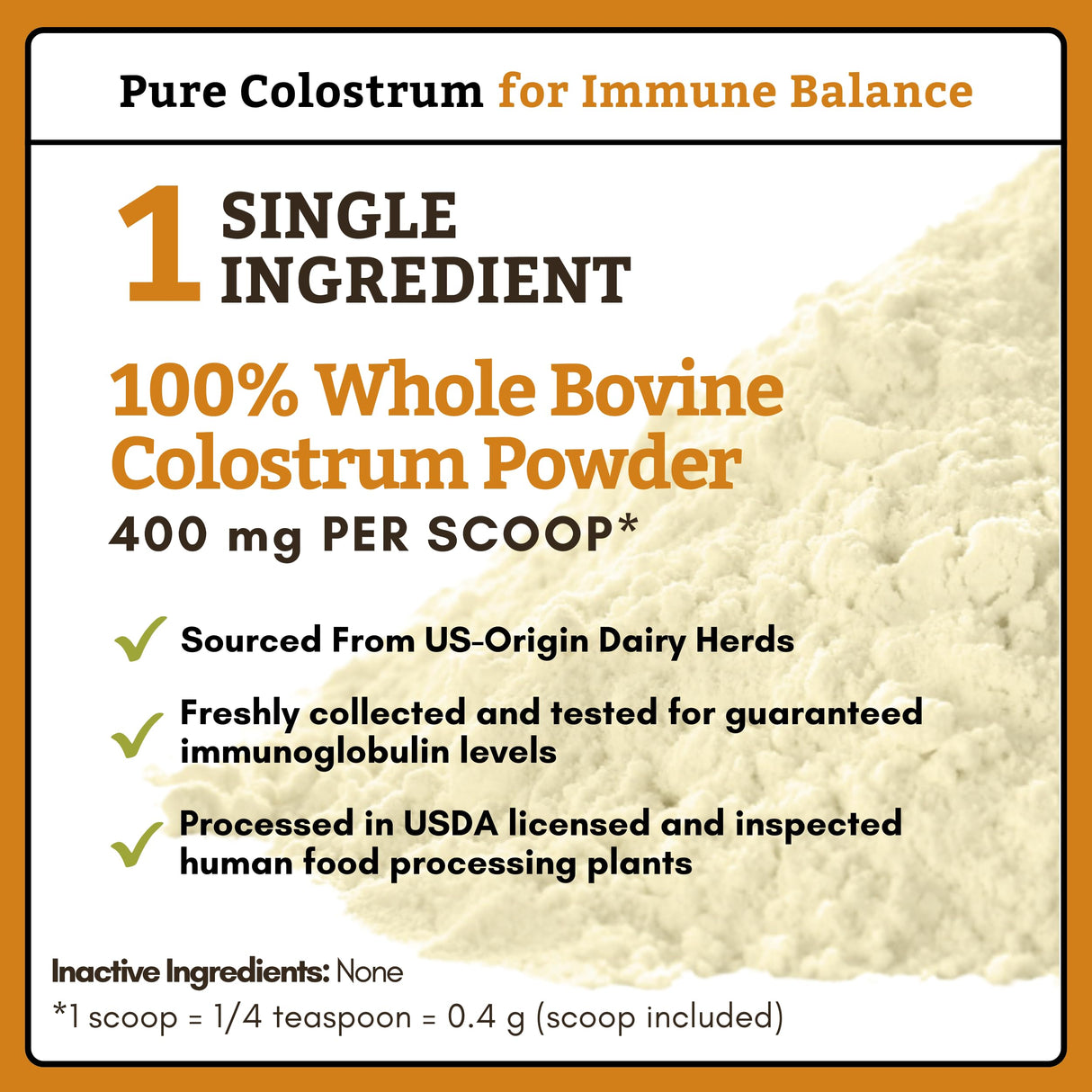 Wholistic Pet Organics Colostrum for Dogs & Cats - Bovine Colostrum Powder - Cat & Dog Allergy Relief, Immune Support & Itching Skin Relief - Cat and Dog Vitamins for Itchy Skin - 2 oz - 140 Scoops