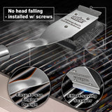 GRILLART Grill Brush Bristle Free, Safe Grill Brush for Outdoor Grill, SteamWizards BBQ Grill Cleaning Brush Kit, Replaceable Head Grill Scraper Tool, Grill Cleaner BBQ Accessories, Gifts for Men/Dad
