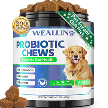 Load image into Gallery viewer, 200 PCS Probiotics for Dogs - Dog Probiotic Chews for Gut Health, Digestive Support &amp; Itchy Skin Relief Pet Diarrhea Gas Treatment - Probiotics, Digestive Enzymes, Prebiotics, Pumpkin
