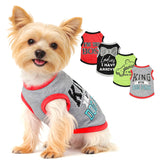 4 Pieces Dog Clothes for Small Dogs Girl Boy Summer Puppy Clothes for Chihuahua Yorkie Soft Cute Pattern Dog Shirt Spring Pet Cat Clothing Pink Rose Red Green XXS~M (Grey,Red,Black,Green, Medium)