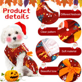 Frienda 6 Pack Valentines Day Dog Costume St. Patrick's Independence Day Christmas Halloween Thanksgiving Dress Bow Puppy Pack Girl Cat Birthday American Flag Dog(S (3-5lbs))
