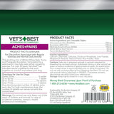 Vet’s Best Dog Pain Relief Supplement, Natural Aspirin Alternative for Hip & Joint Support, Arthritis & Aches Relief Tablets for Dogs, 150 Count