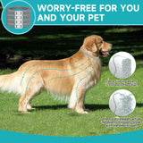 Flea and Tick Prevention for Dogs, 4 Pack Flea Collar for Dogs, Dog Flea and Tick Treatment, 32 Months Protection, Waterproof, Adjustable Collar for Dog, One Size Fits All for All Breeds, Grey