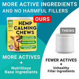 BARK&SPARK Calming Hemp Treats for Dogs - Made in USA with Hemp Oil - Anxiety Relief - Separation Aid - Stress Relief During Fireworks, Storms, Thunder - Aggressive Behavior, Barking - 120 Soft Chews