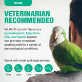 Vet Aid Animal Wound Care Spray - Pet Wound Care for Pet Supplies - Saline Spray for Pet Care - Supports Dermatitis, Hot Spots, Abscesses & More - 4 oz