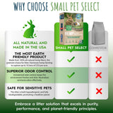 Small Pet Select - Hemp Pelleted Bedding, Non-Clumping, Biodegradable Animal Bedding, Eco Friendly Odor Control for a Rabbits, Hamsters, Guinea Pigs, and Other Small Pets, 20 lb