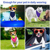 Saintrygo 20 Pcs Plain Dog Bandanas Bulk for Puppy Dogs Heat Transfer Adjustable Pet Bandanas Blank DIY Triangle Sublimation Washable Puppy Bibs Scarfs for Small Medium Large Pet(25 x 17 x 17 Inches)