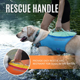 ZLX Dog Life Jacket, High Buoyancy Dog Life Vest with Secure Handle, Ripstop Lifejacket for Swimming, Boating, Water Safety, Adjustable Lightweight Floating Pet Preserver, Small, Orange