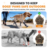 LOOBANI Small Dog Socks for Outside to Prevent Licking Paws, Dog Socks for Winter Snow/Hot Pavement, Dog Booties and paw Protectors for Senior Old Dogs, Outdoor Socks for Dogs with Straps