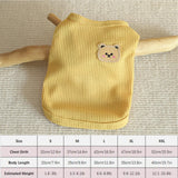 Generic RichePet 4 Pieces Dog Shirts with Breathable and Comfort Small Medium Dog cat pet Clothing Spring Dog Outfits for Small Puppy Cat Pets (X-Large), Yellow Pink Green White