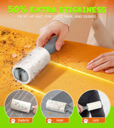 KONIZY Lint Rollers for Pet Hair Extra Sticky, 500 Sheets Mega Value Set Roller with 2 Upgraded Handles, 5 Portable Remover Clothes, Furniture, Carpet, Dog & Cat Removal