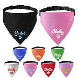 KOTAGI Custom Dog Scarf Embroidered Name, Personalized Dog Bandana for Small Medium Large Dogs, Anti-loosening Adjustable Dogs Birthday Bandana Cute Pet Costume Accessories