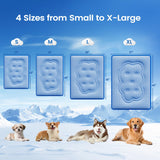 Dog Cooling Mat, Ultra-Thick Cooling Mat for Dogs with PCM & Thermochromic Tech, Dual-Sided Durable Waterproof Cool Dog Bed Mat for All-Year Use, Q-Max>0.5, Machine Washable, Non-Toxic - L(26" x 35")