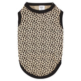 Luvable Friends Dog Pet Dog and Cats Cotton T-Shirts 2pk, BFF Leopard, Small