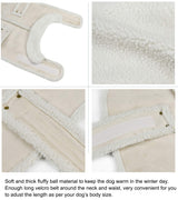 XUANQIFC Dog Coat Jacket, Warm Windproof Dog Sweaters for Small Dogs, Thick Apparelf Fleece Coat for Medium Large Dogs (XX-Large)