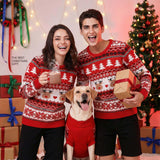 MuYaoPet Family Matching Dog and Owner Clothes Outfits,Christmas Pet Cat Sweater Costume for Small Medium Extra Large Dogs/Women/Men,Only for Pet XL