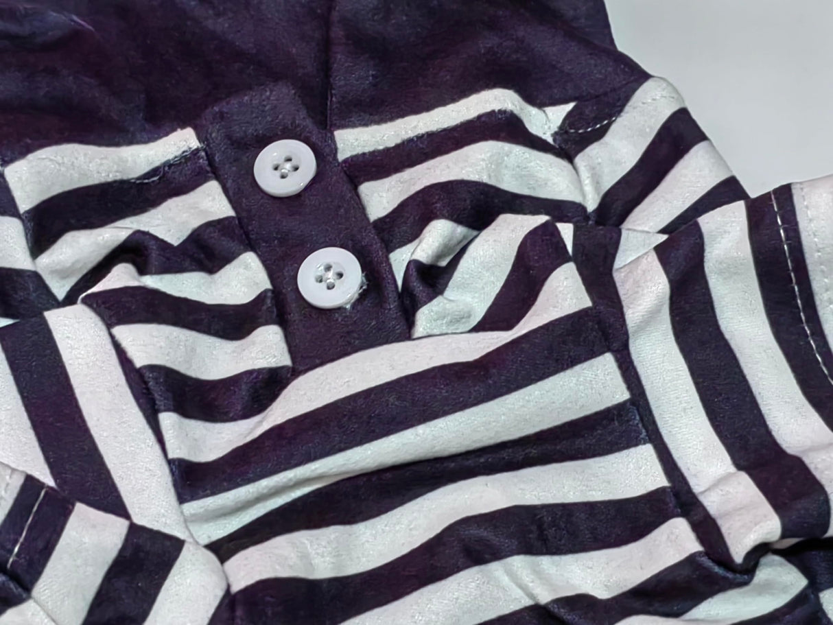 Cute Dog Clothes Striped Dog Polo Shirts Cute Sweater Puppy Clothes Gentle Sweater Pet Clothes for Small Medium Large Dogs Cats (Black Stripe, 3XL Size for 40-55lb Pets)