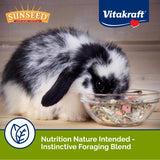 Vitakraft Sunseed Vita Prima Daily Adult Rabbit Food 8 lb Bag with Timothy Hay Pellets Vegetables and Fruits Providing Wholesome Daily Nutrition for Happy Healthy Rabbits