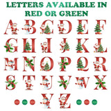Personalized Christmas Dog Bandanas Letter Name Custom Neckwear Dog Scarf Triangle Bibs Kerchief Pet Costume Accessories for Small Medium Large Dogs Cats Pets Puppy, Medium