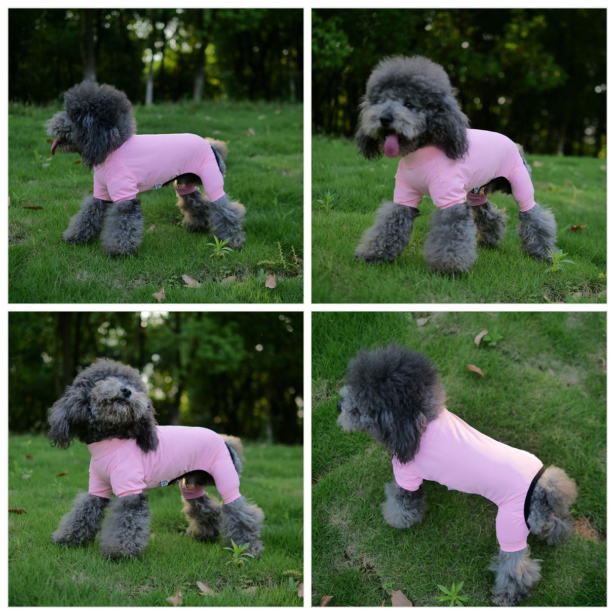 LoveLongLong Dog Jumpsuit with UV Protection and Quick-Dry Fabric for Spring Summer Pet Pajamas Pink XL