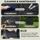 VIVAGLORY Dog Front Seat Cover Seatflex Car Seat Protector for Dog, Car Cover for Pet, Front Single Bucket Captain Chair Protector, Standard, Heather Black, 2Pack