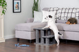 Furhaven Steady Paws Multi-Step Pet Stairs for High Beds & Sofas - Gray, 3-Step