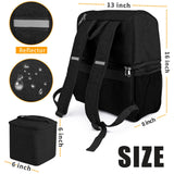 Txinrbaod Dog Travel Bag for Supplies with Food Container Bag Dog Travel Backpack for Hiking Overnight Camping Trip Black