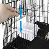 Nova Microdermabrasion 63 Inch Medium Pet Bird Cage with Detachable Rolling Wrought Iron Stand for Cockatiel, Sun Conure, Parakeet, Finch, Budgie, Lovebird, and Canary Birds
