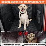 Surfcabin Floor XL Dog Hammock for Truck, Waterproof Trucks Pet Seat Cover with Door Protection, Sturdy Back Seat Extender for Dogs Compatible with Full Size Crew Cab Trucks Like F150, GMC & More