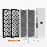 CYBERBEANS (4 Pack) HEPA Carbon Air Filter Kit Compatible with Tesla Model Y, Carbin Air Conditional Replacement with External Intake Activated Carbon 2020-2024/2025/2026 Juniper Accessories