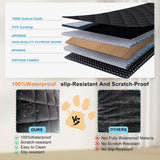 H HOH-Tech Back Seat Extender for Dogs (Black Blue S)