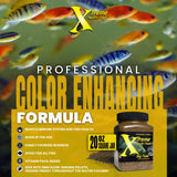 Xtreme Big Fella 3.0mm Pellets: Professional Nutrition for Medium to Large Cichlid/Community Fish - Boost Immune & Digestive Health, Color & Energy, Max Protein Fish Food – USA Farm Grown (20oz)