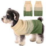 ASENKU Warm Dog Sweater for Small Medium Dogs,Pet Sweaters for Fall Winter Dog Clothing,Thicked Pullover Puppy Cat Turtleneck Sweater for Doggie Chihuahua Clothing