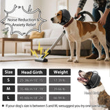 Dog Calming Hoodie Quiet Ear Cover for Noise Protection Anxiety Relief Ear Muffs, No Shake Ear Wraps for Dogs, Swim Cap Bath Blow Drying Headband Wraps for Ear Hematoma Groom Fireworks(Grey, Large)