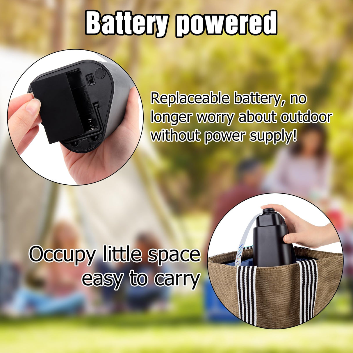 4 Pack Fly Fans for Tables Outdoor Patio, Portable Fly Repellent Fan Fly Spinner Table Top, Food Bug Fans to Keep Flies Away for Picnic, BBQ, Party